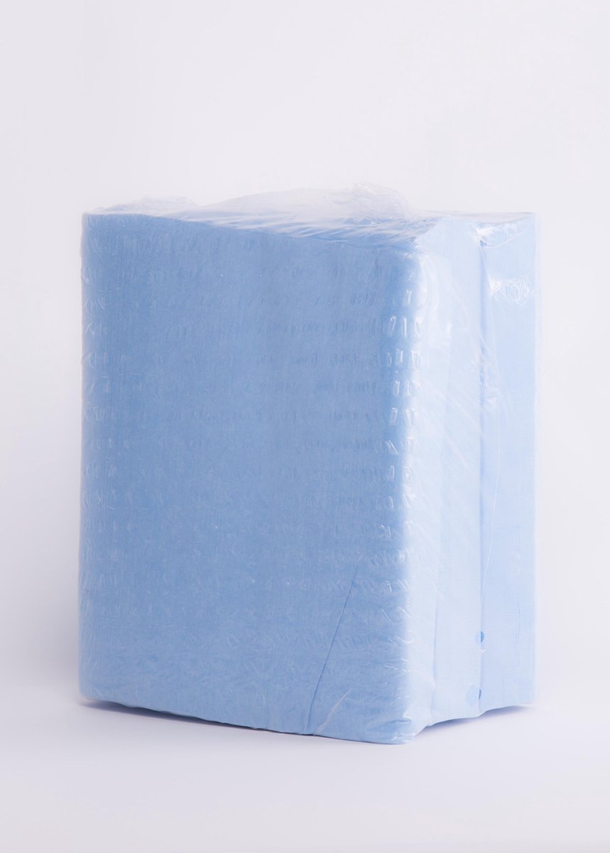 Schoonmaak doeken blauw - pak 600 doeken