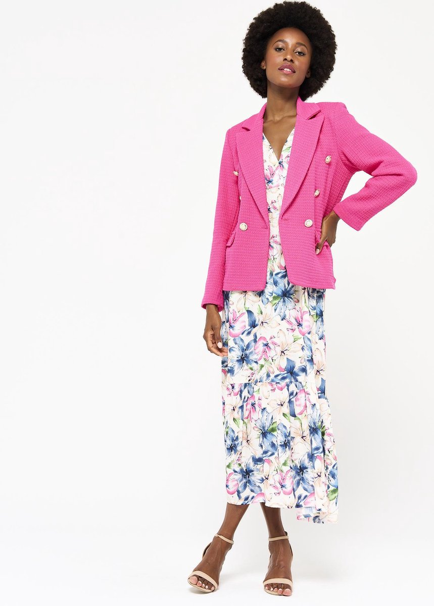 Tweed blazer - Fuchsia