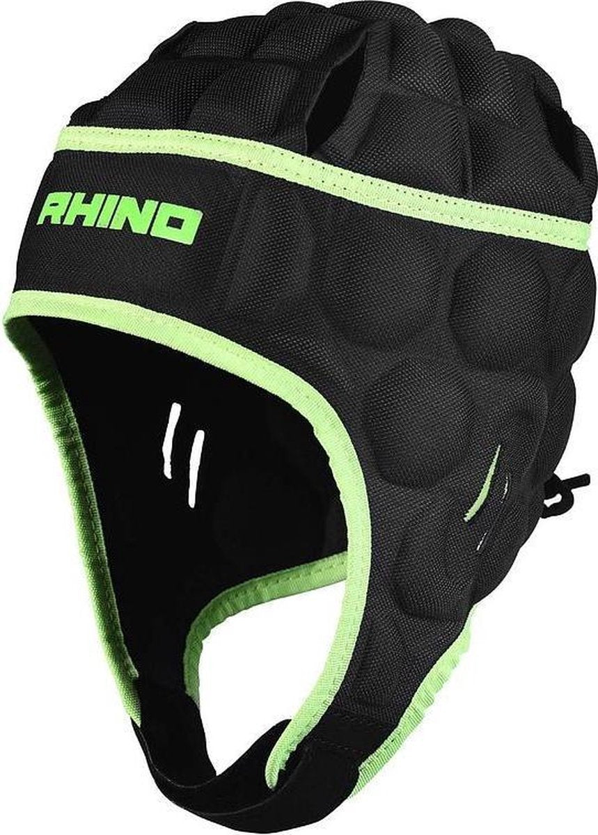 Rhino Hoofdbeschermer Senator Polyester Zwart/groen Mt M