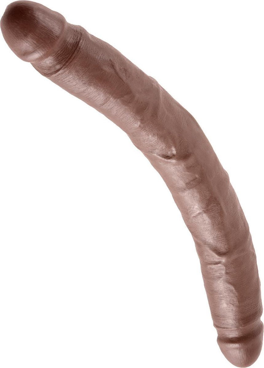 Pipedream King Cock dubbele dildo Slim Double bruin - 12