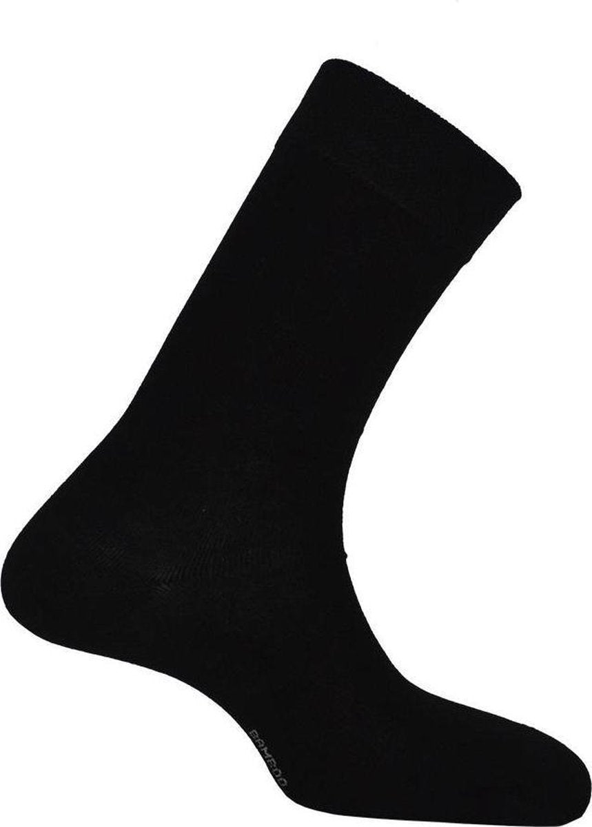 5 Paar Boru Bamboo 2301 Bamboe Sokken  Kleur zwart Maat 39/42