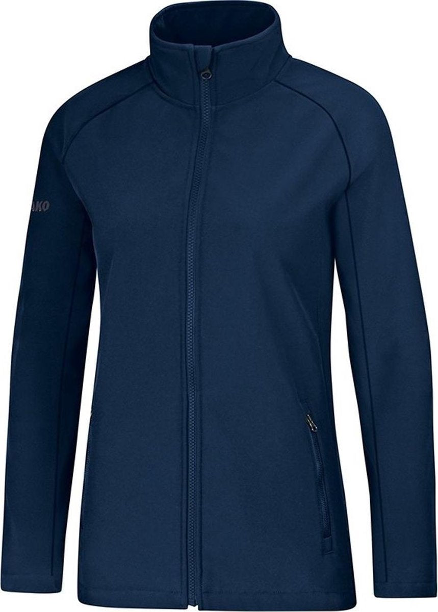 Jako Team Dames Softshell Jas - Softshelljassen  - blauw donker - 36
