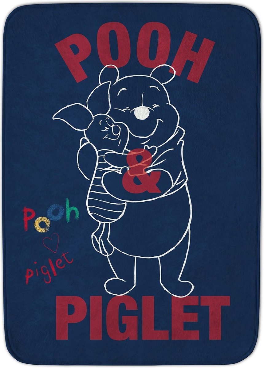 Achoka Vloerkleed Winnie The Pooh 70 X 95 Cm Blauw