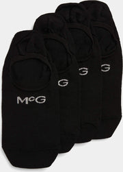 McGregor Footie sokken | Zwart | 2 paar /2-pack | Maat 43-46 | geschikt als sneakersok  | Met antislip in de Hiel!