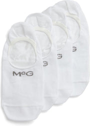 McGregor Footie sokken | Wit | 2 paar /2-pack | Maat 43-46 | geschikt als sneakersok | Met antislip in de Hiel!