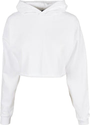 Urban Classics Crop Hoodie -S- Oversized Cropped Wit