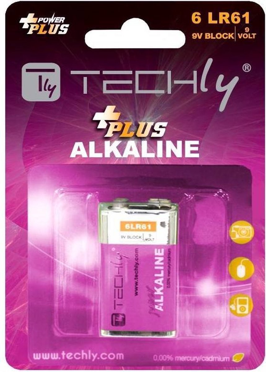 Techly IBT-KAP-LR61T huishoudelijke batterij Single-use battery 9V Alkaline