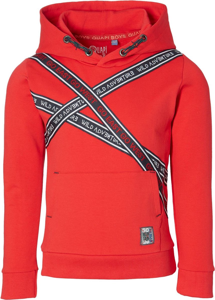 Quapi jongens hoodie Denny True Red