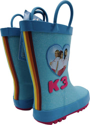 K3 Regenlaarsjes - Lichtblauw met Glitters - Maat 26-27