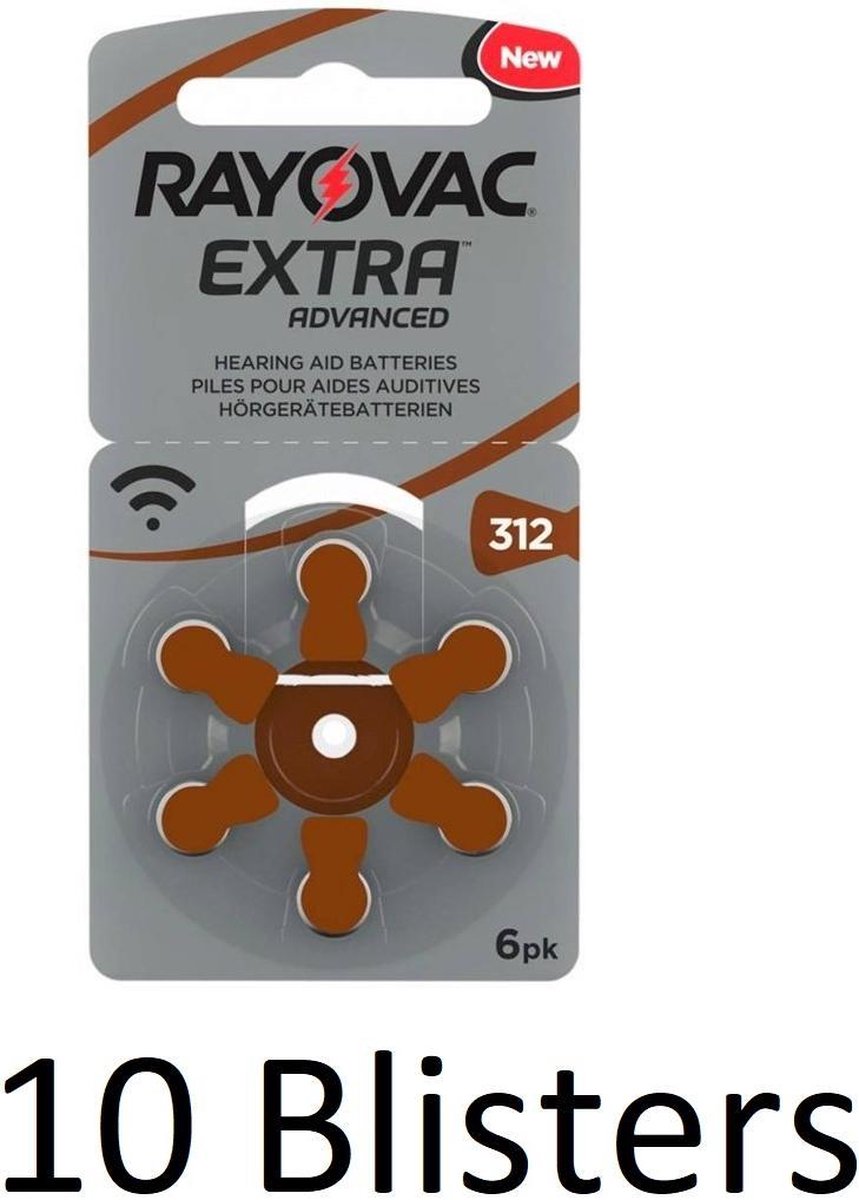 60 Stuks (10 Blisters a 6 st) Rayovac Extra Advanced