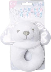 Soft Touch Rammelaar Konijn Junior 14 Cm Polyester Wit