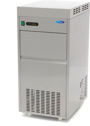 Crushed Ice Machine - 85 kg per 24 uur - 20 kg opslag - RVS - Inbouwmodel - Waterklep - Watergekoeld - Horeca Schilferijsmachine - Schaafijs - Maxima