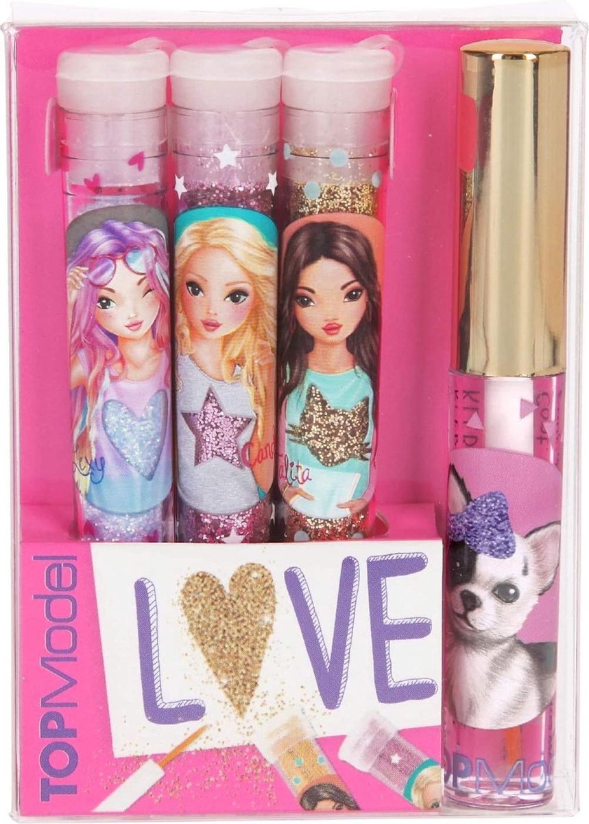 Depesche TOPModel Glitter-lijm-set