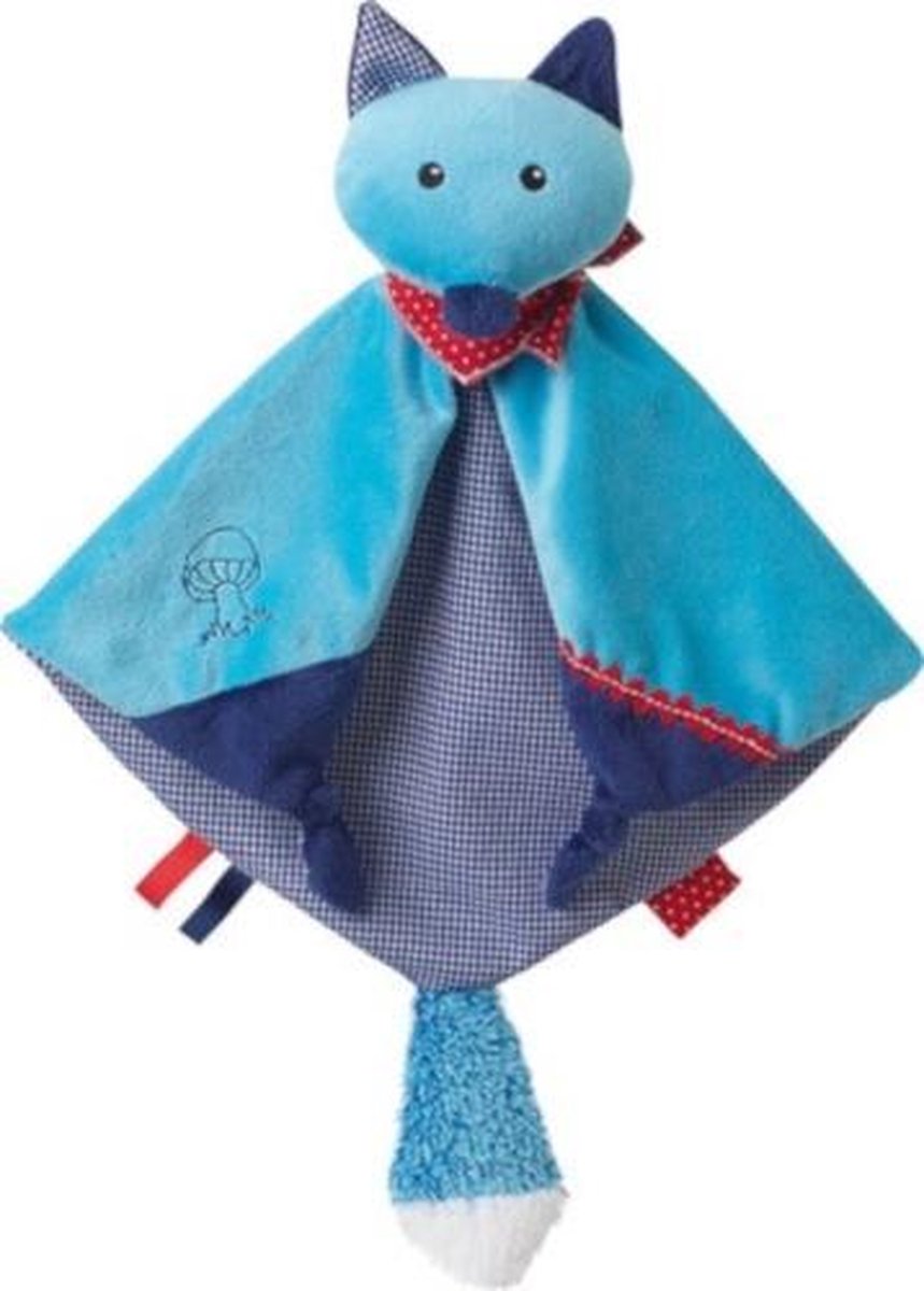 Jemini Knuffeldoekje Vos Blauw 28 X 40 Cm