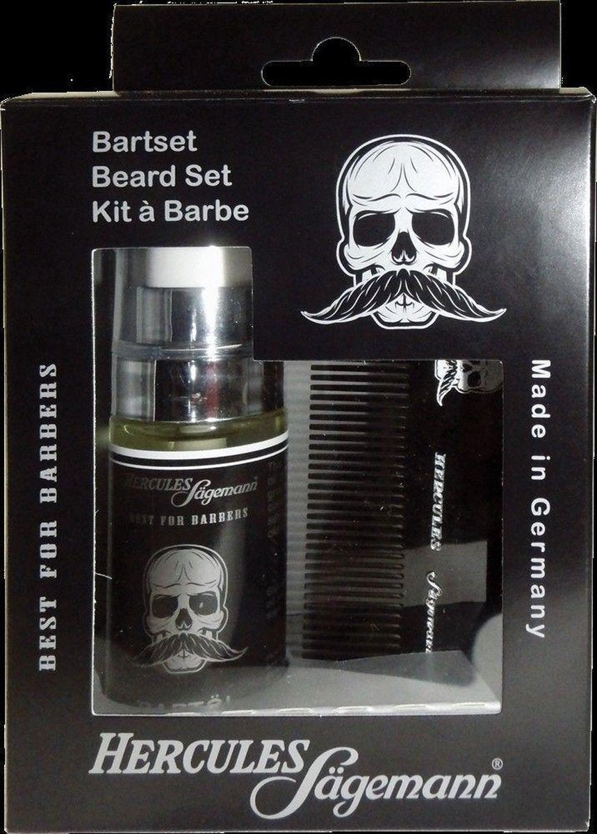 Hercules 2-delige Barberset zwart