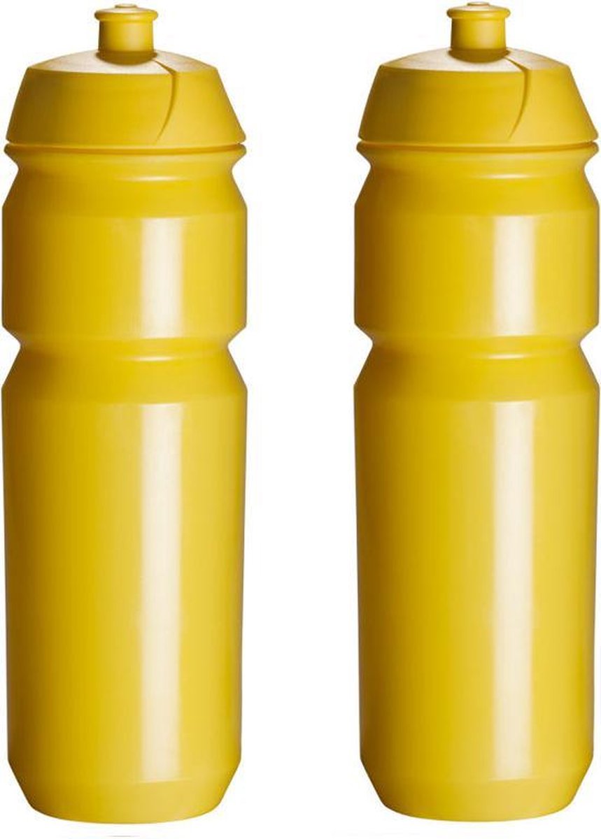 2 x Tacx Shiva Bidon - 750 ml - Geel - Drinkbus
