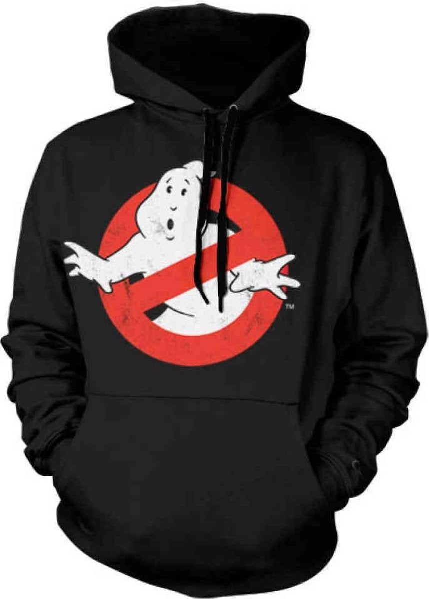 Ghostbusters Hoodie/trui -XL- Distressed Logo Zwart