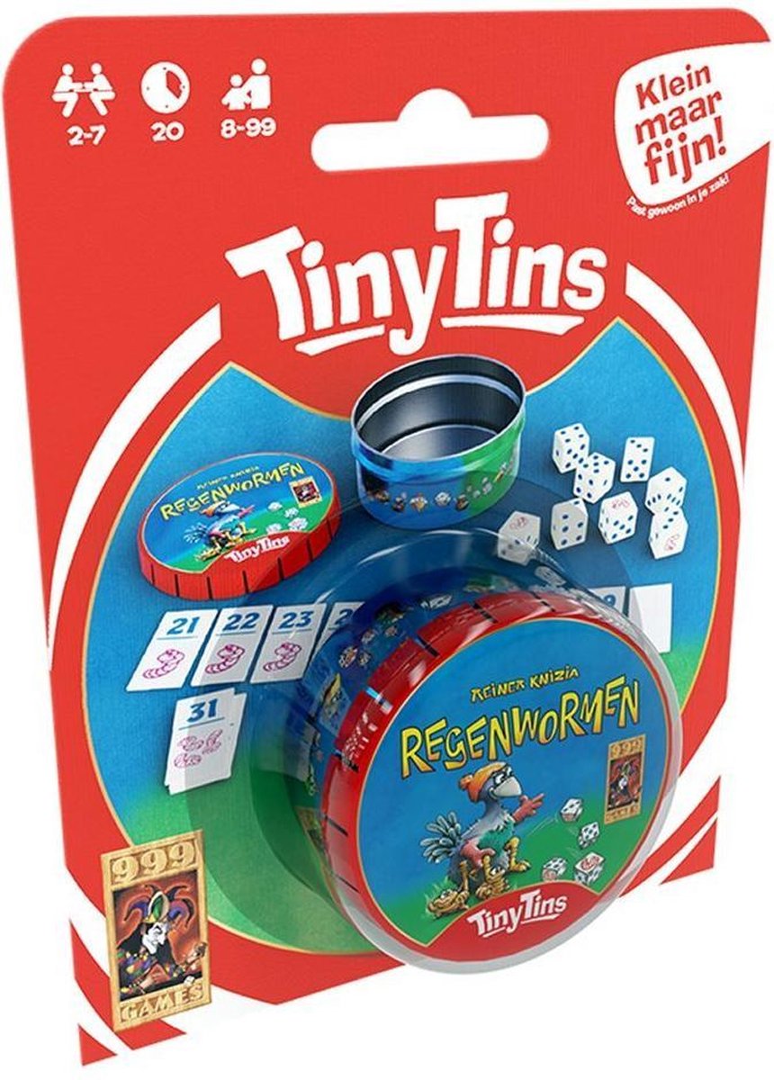 999 Games Tiny Tins Regenwormen