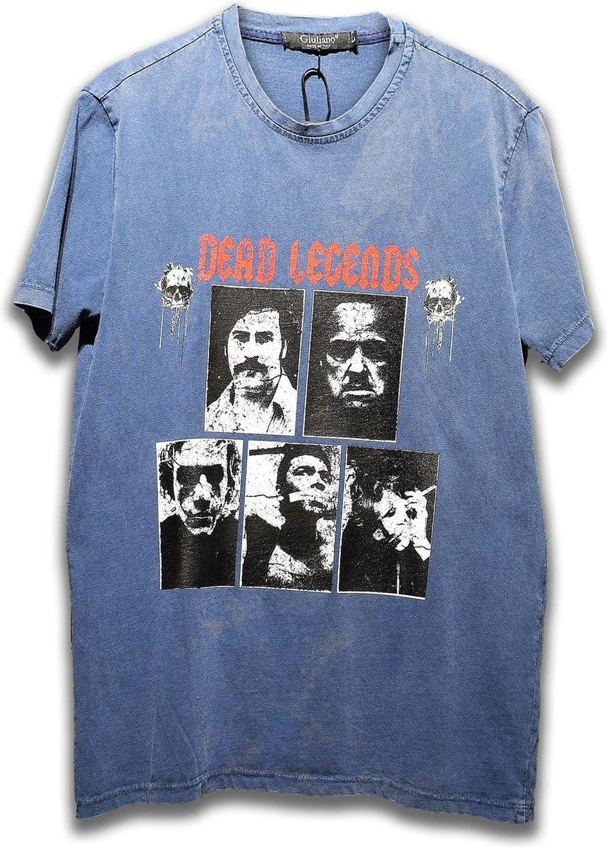 "DEAD LEGEND" TEE XL blauw
