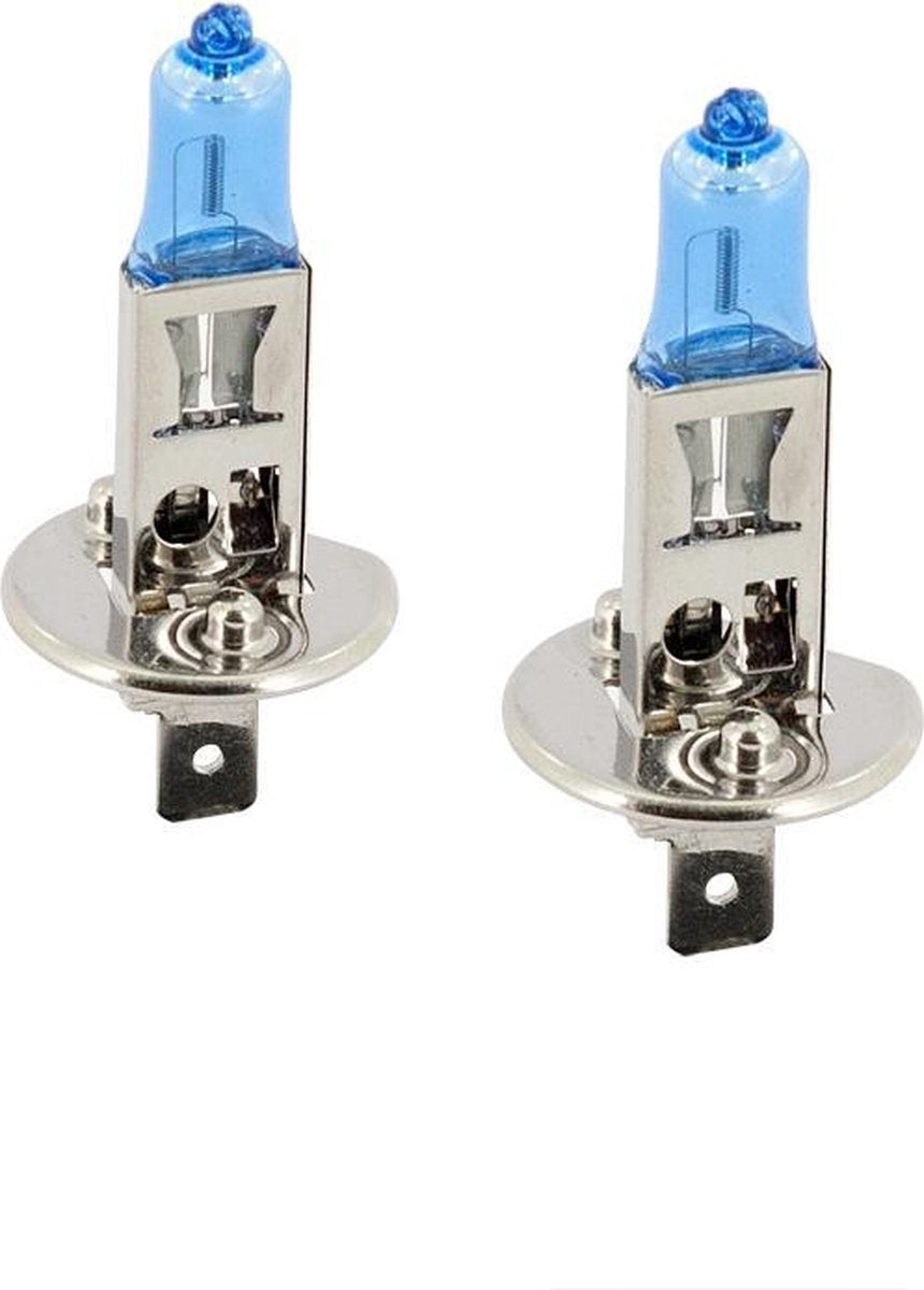 AutoStyle SuperWhite Blauw H1 55W/12V/4200K Halogeen Lampen
