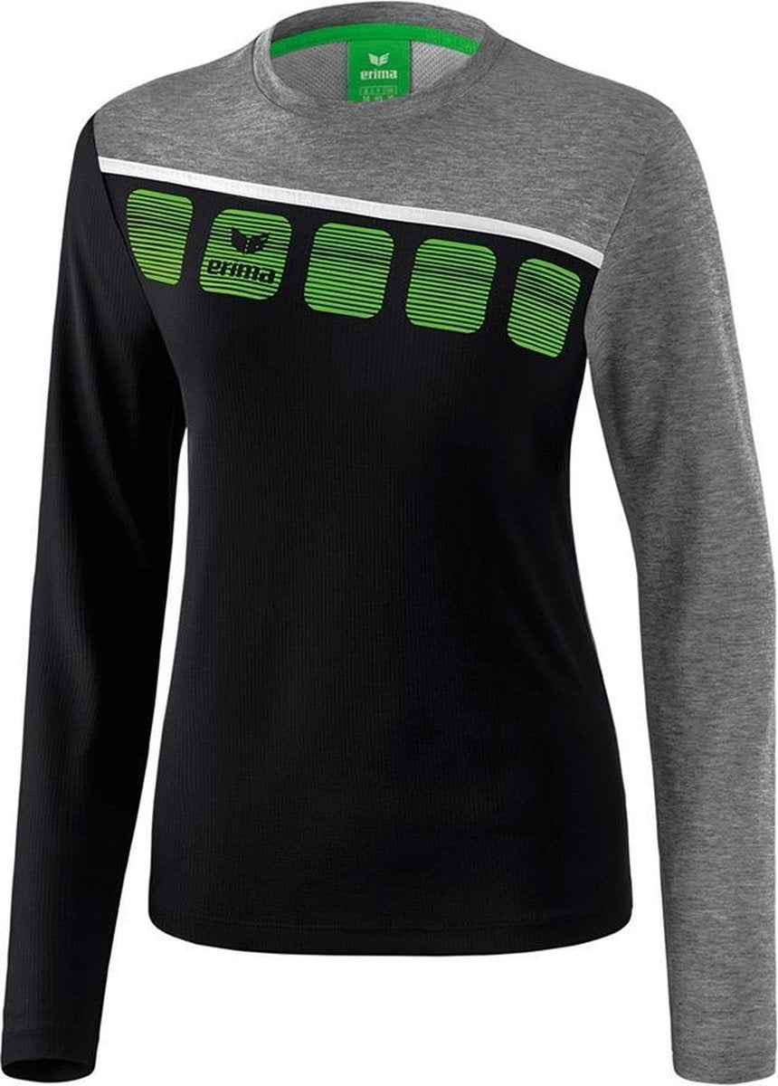 Erima 5-C Dames Sweater - Sweaters  - zwart - 34