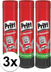 3x Pritt lijmstift - 11 gr - lijm