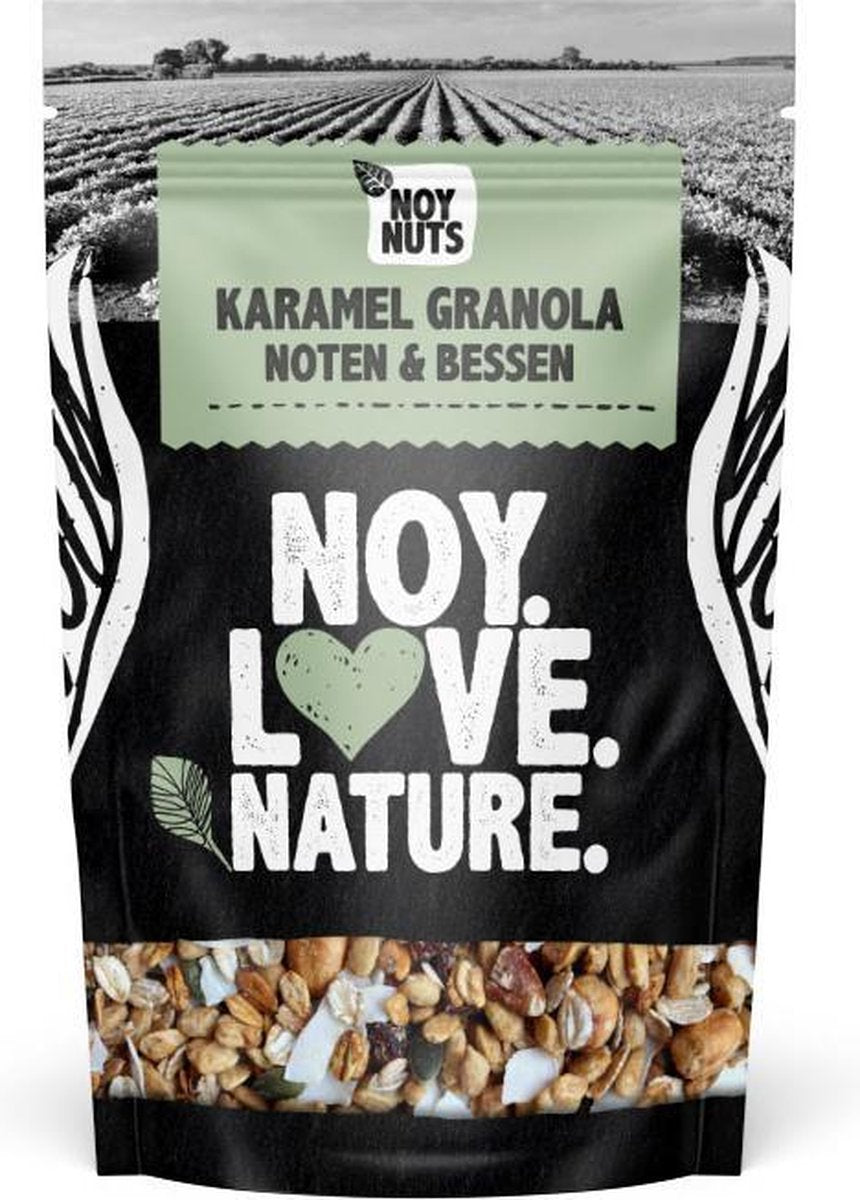 Karamel granola noten & bessen | 500 gram