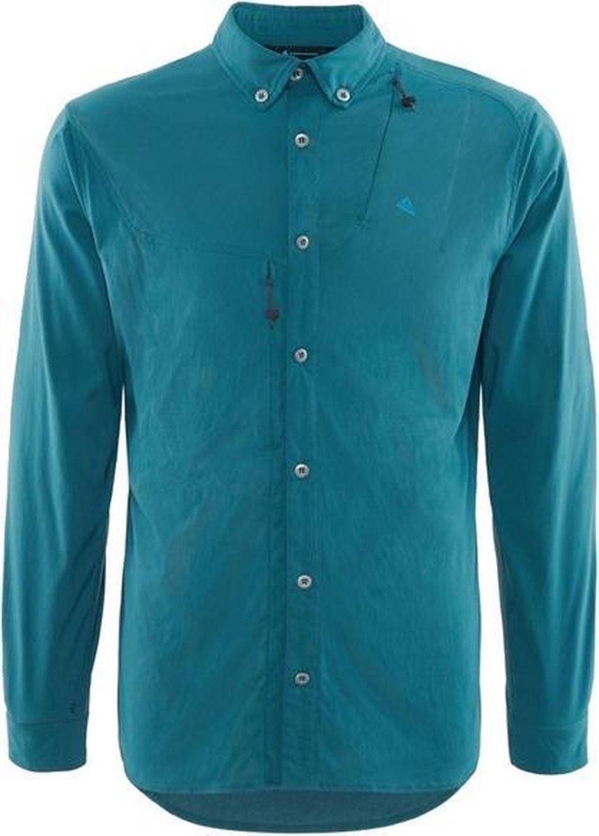 Klättermusen Outdoorblouse Tyr Heren Polyamide Turquoise Mt M