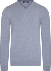 Ferlucci – Exclusieve Heren Trui met V-Hals - Indigo