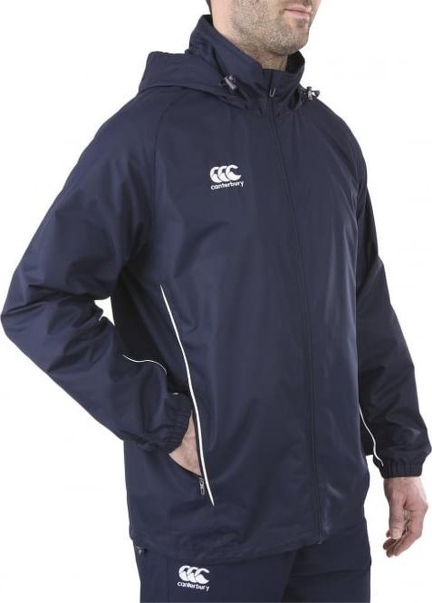 CANTERBURY CLASSIC FULL ZIP RAIN JACKET WOMENS - 16 - XL NAVY