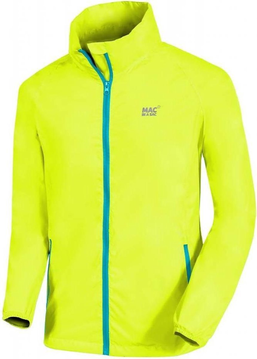 Mac in a Sac Regenjas - Volwassenen - Neon Yellow - Maat M