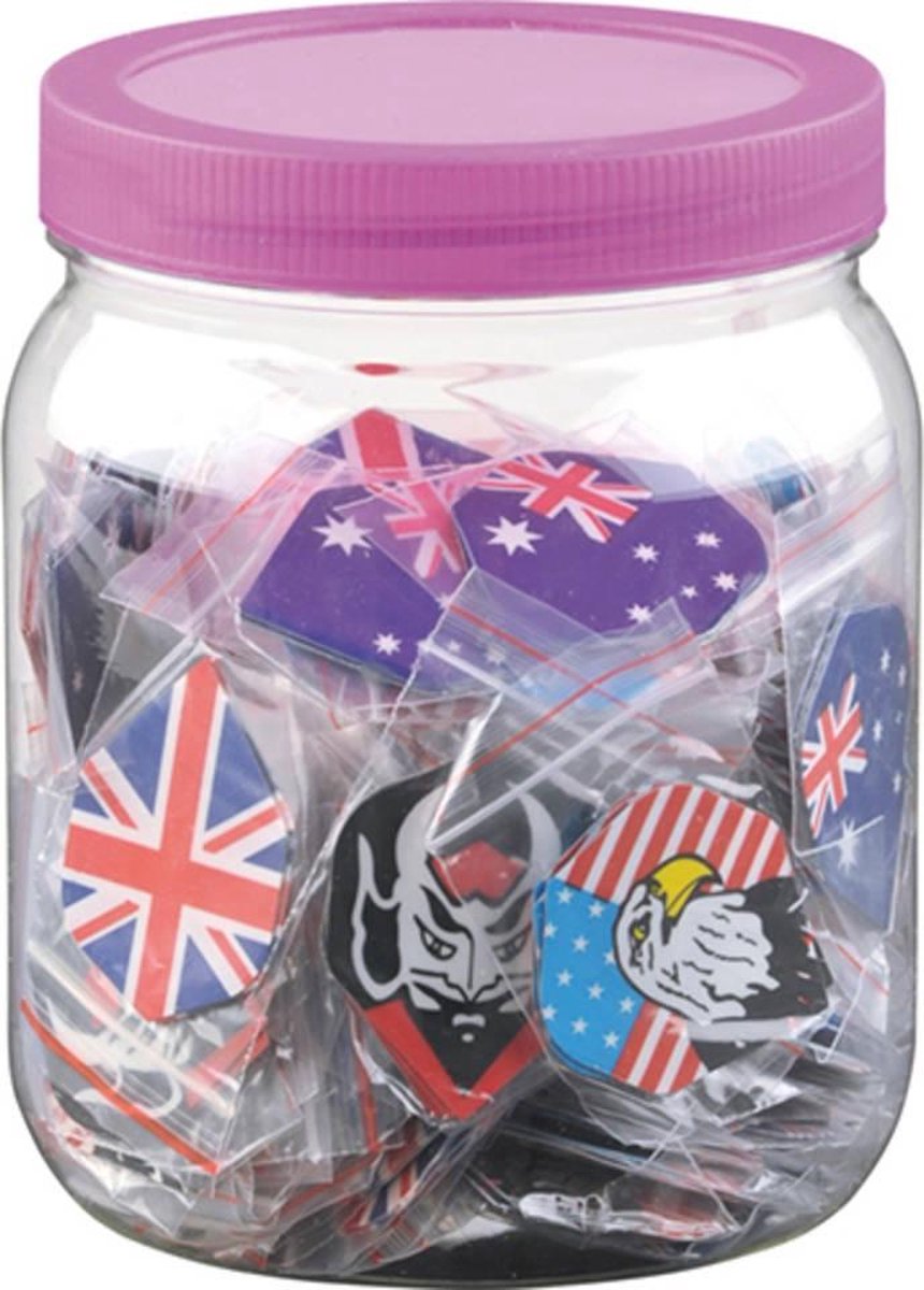 Dart flights grote pot (300st.)