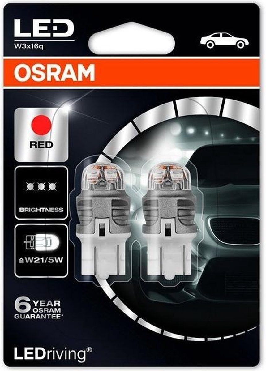 OSRAM LEDriving W21/5W Rood 12V O-7915R