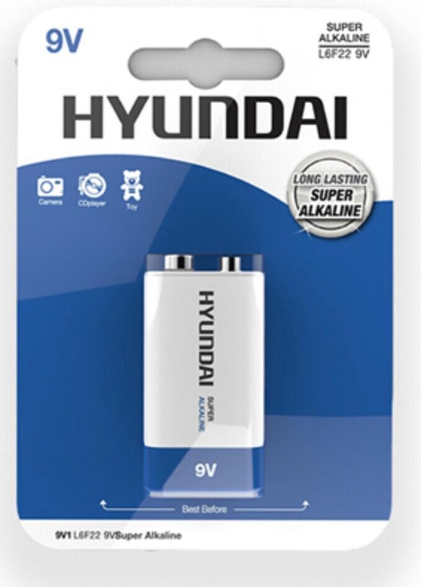 Super Alkaline 9V Batterij