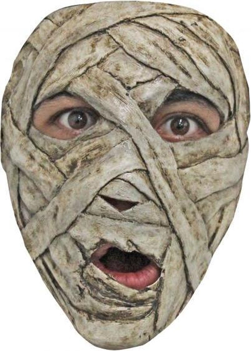 Halfmasker Latex Sand Mummy