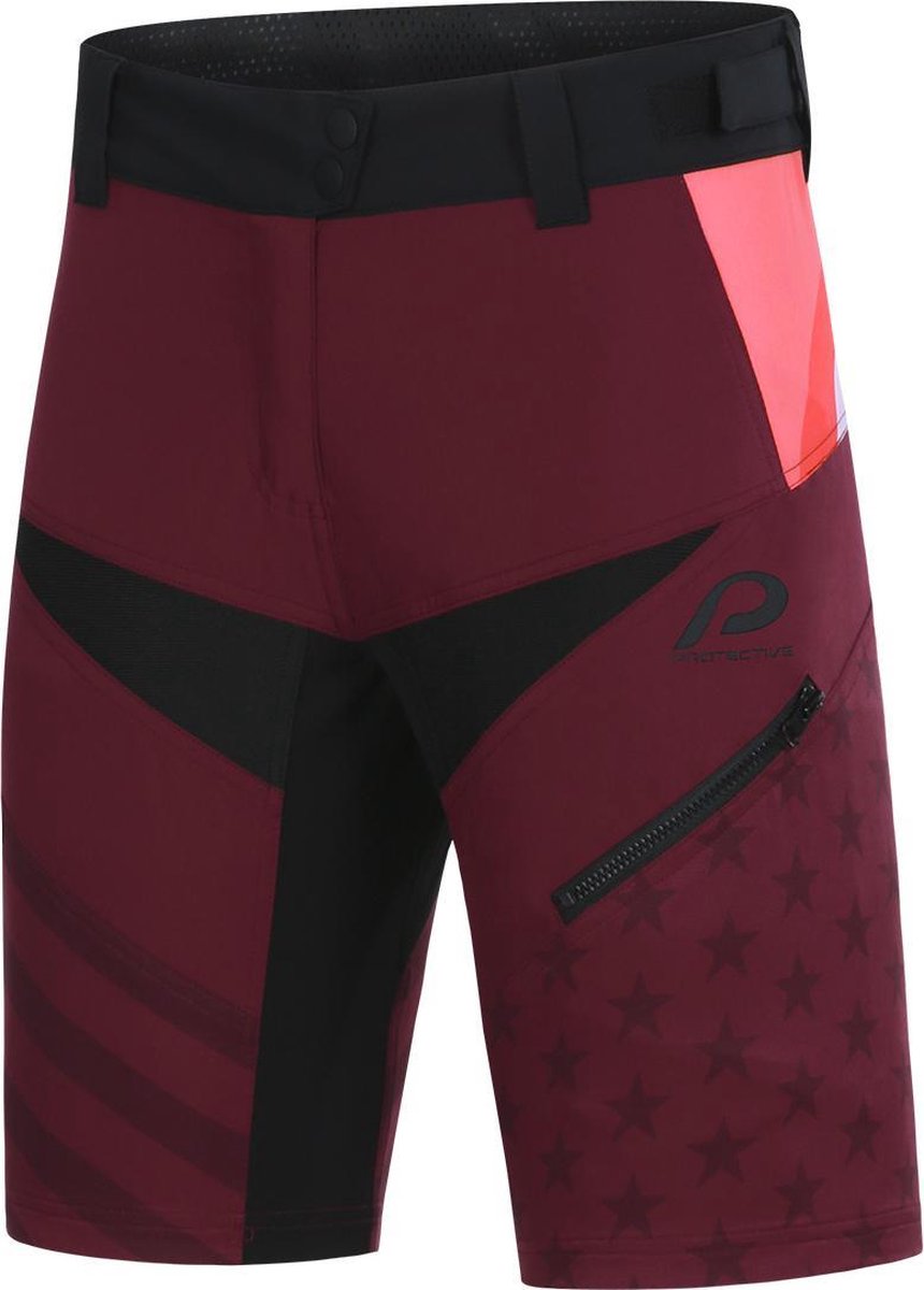 Protective Fietsbroek P-sweet Jane Dames Polyester Bordeaux Mt 38