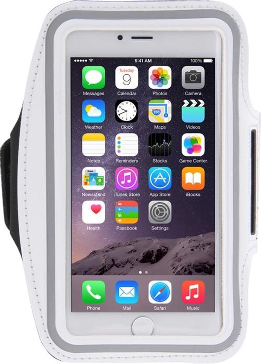 Mobigear Sportarmband Wit iPhone 8 Plus / 7 Plus / 6(s) Plus