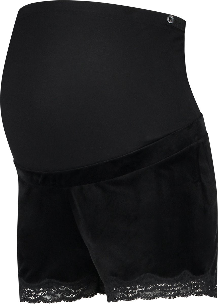 Hunkemöller Dames Zwangerschapsshort Velours - Maat M