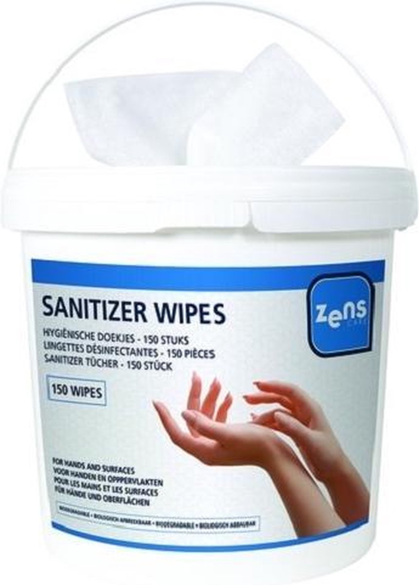 Zens Hygiënische Doekjes Wit 150 Stuks