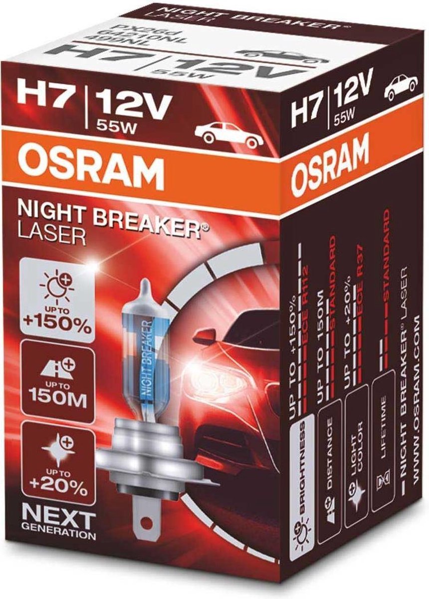 H7 Osram Night Breaker Laser 64210NL - Per Stuk