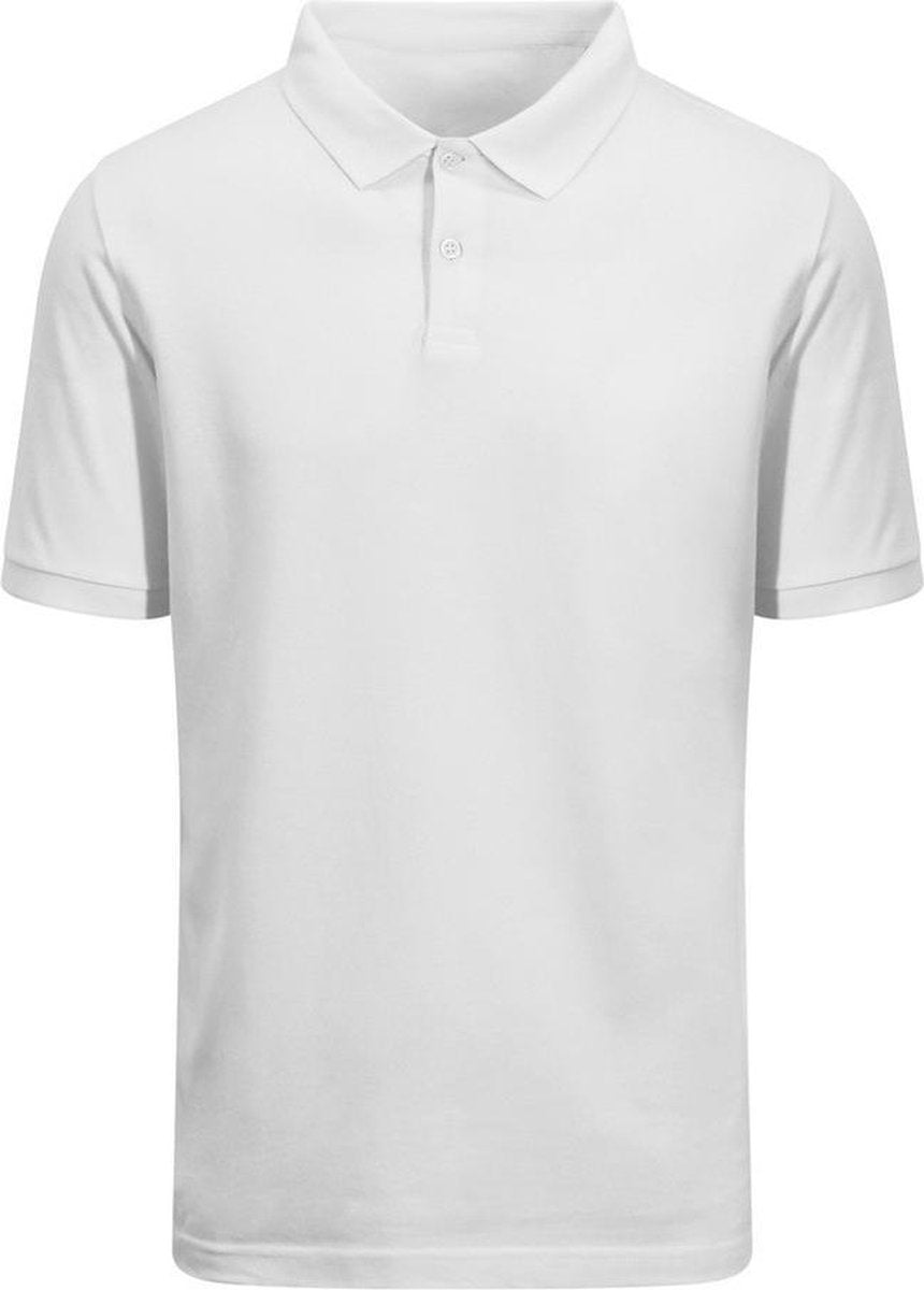 AWDis Ecologie Volwassenen Unisex Etosha Organic Polo Shirt (Arctisch Wit)