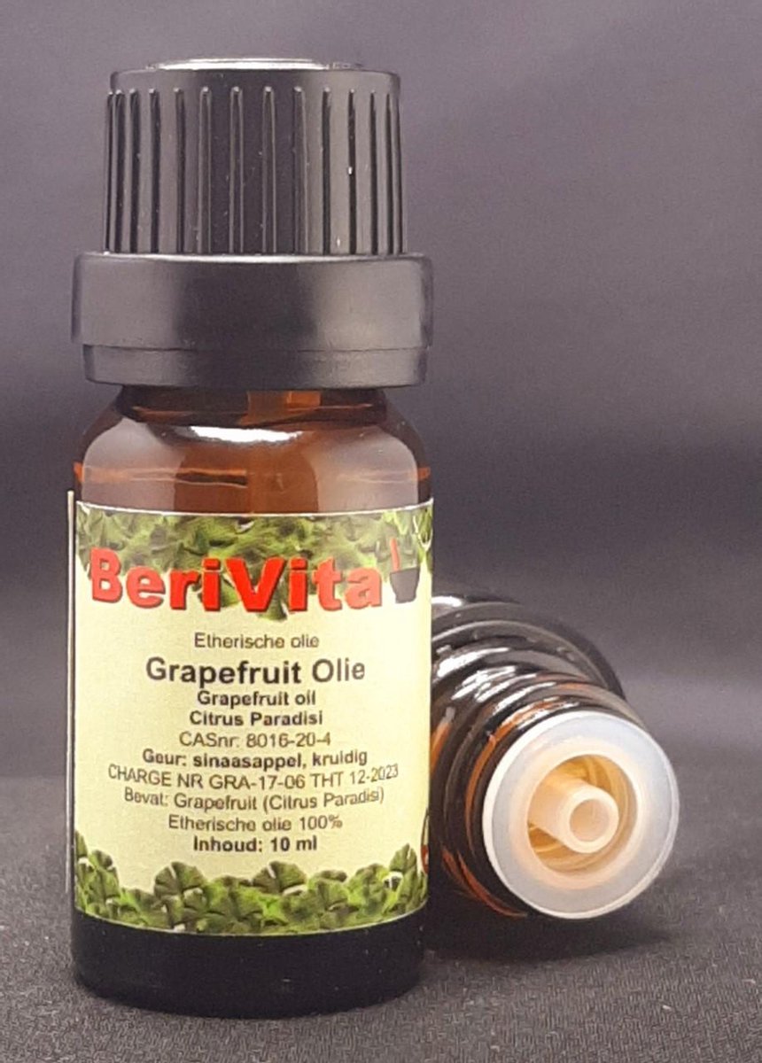 Grapefruit Olie 100% 10ml - Etherische Grapefruitolie van Grapefruit schillen