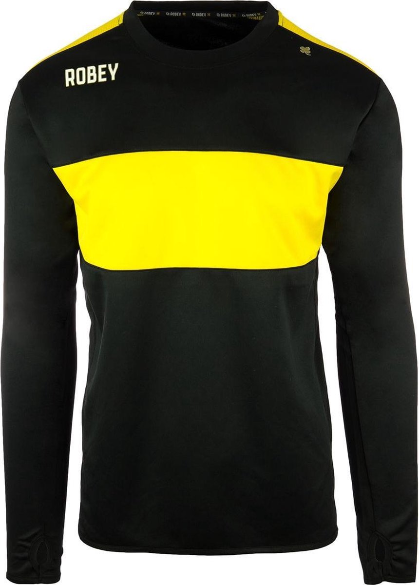 Robey Sweater - Voetbaltrui - Black/Yellow - Maat XL