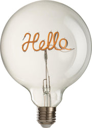 J-Line Ledlamp In Doos Hello Glas Geel/Transparant E27