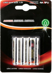 Batterij - Igna Sio - AAA/LR03 - 1.5V - Alkaline Batterijen - 4 Stuks