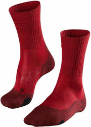 FALKE TK2 Wool Dames Wandelsokken - Rood - 37/38