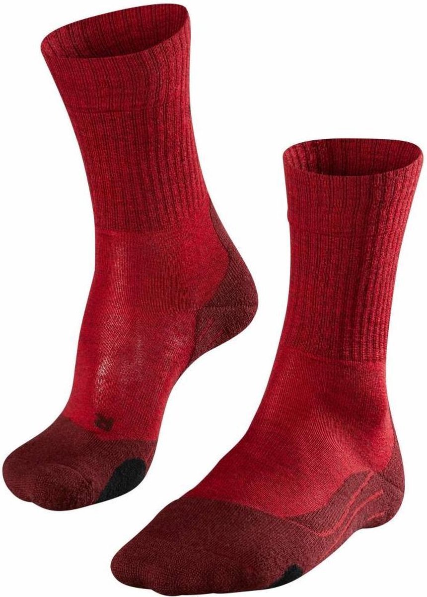 FALKE TK2 Wool Dames Wandelsokken - Rood - 37/38