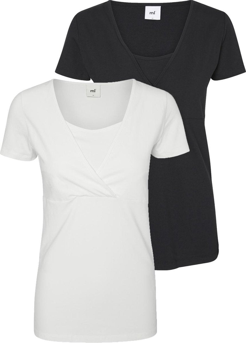 Mamalicious Tess 2P ZwangerschapsT-shirt - Maat M