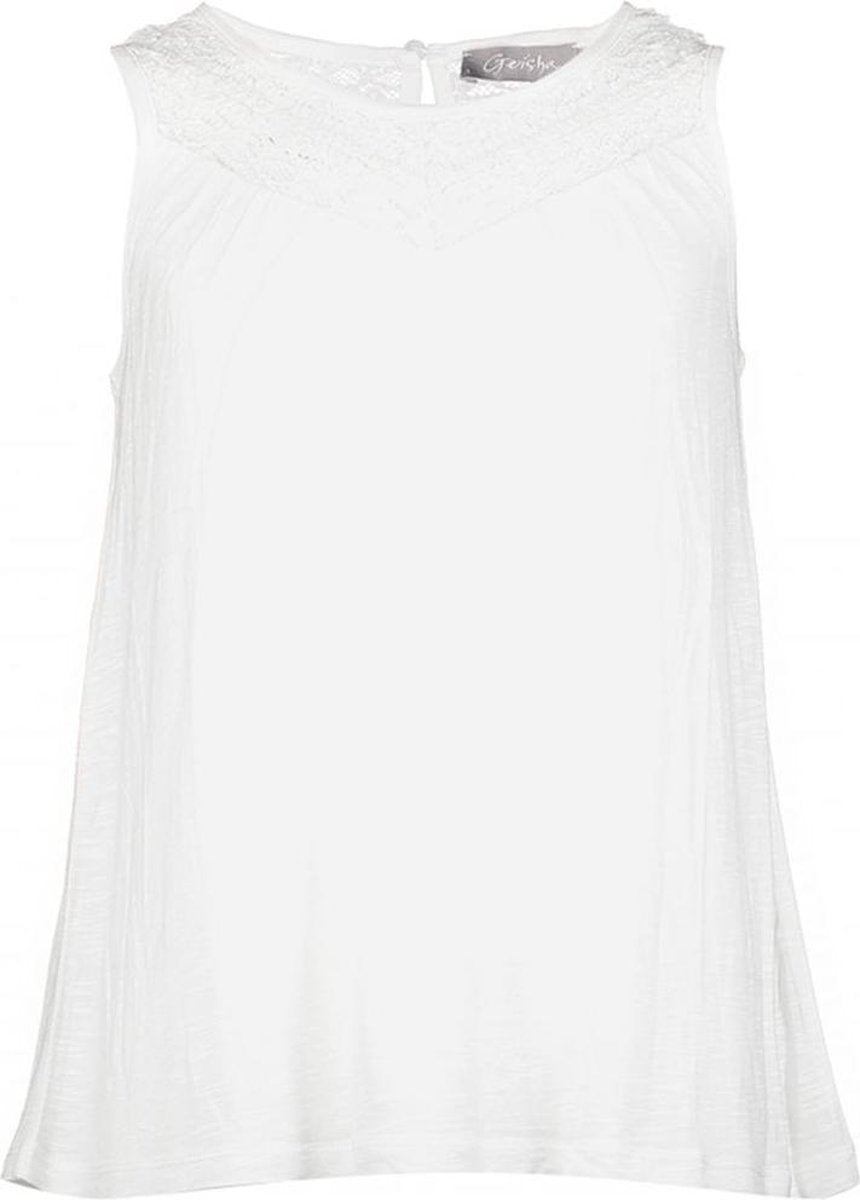 Geisha Jeans Meisjes Top  - Wit - Maat 176