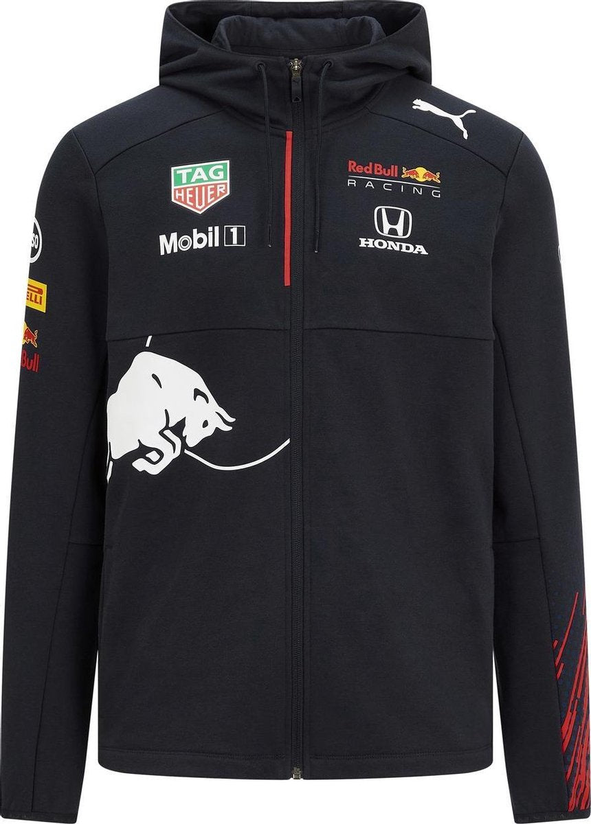 PUMA Red Bull Racing Kids Team Hooded Full-Zip Sportvest Jongens - Maat 140